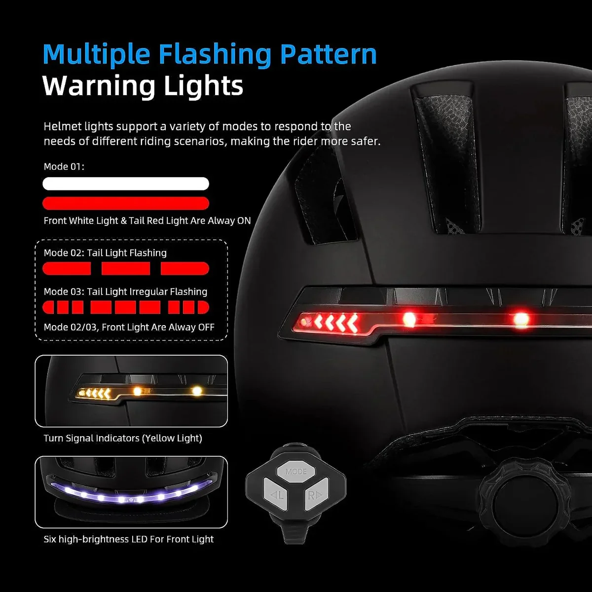 Cycling Smart Helmet with LED Light - Image 7