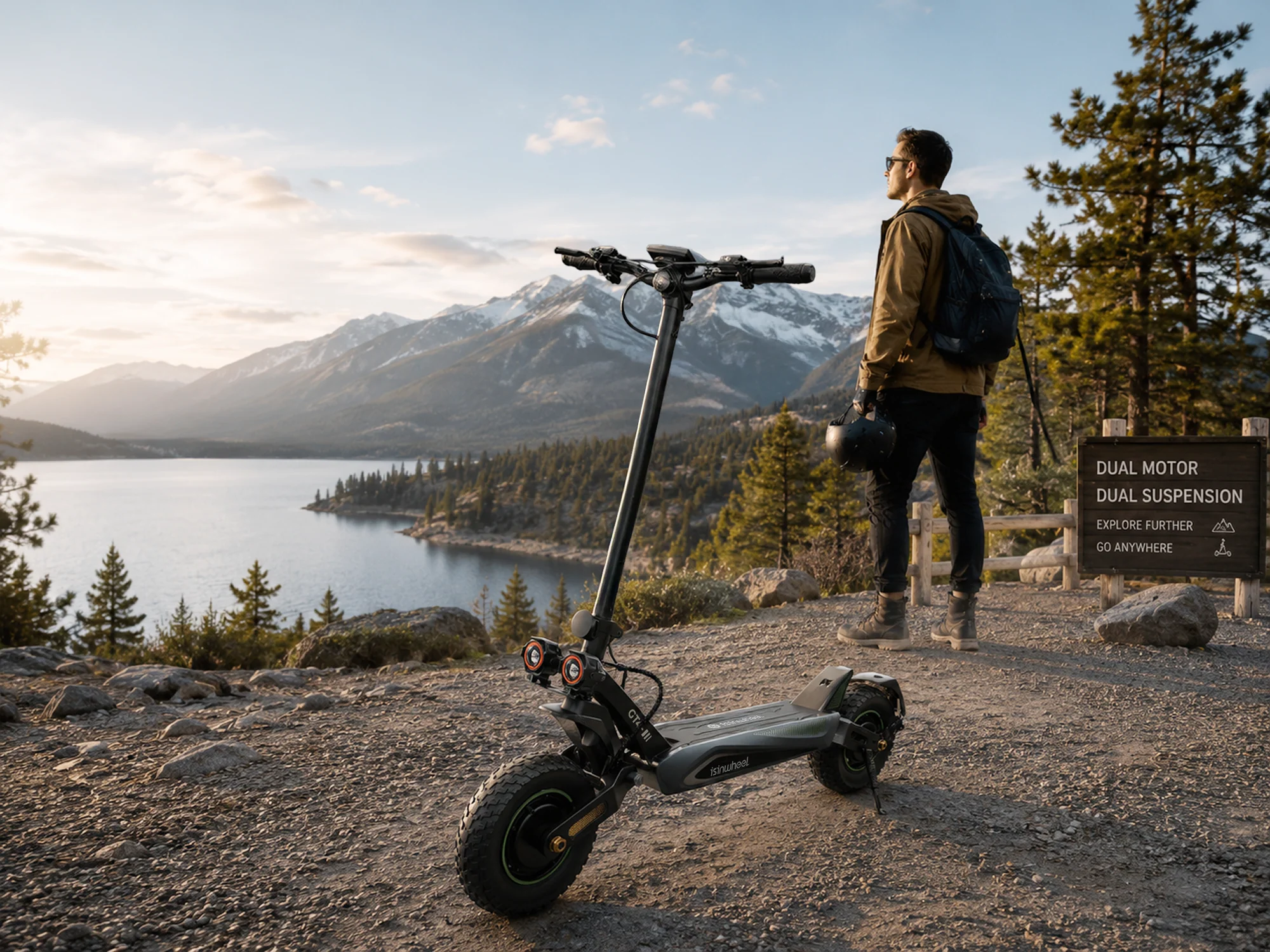 GT4 2400W Dual Motor Off-Road Electric Scooter - Image 12