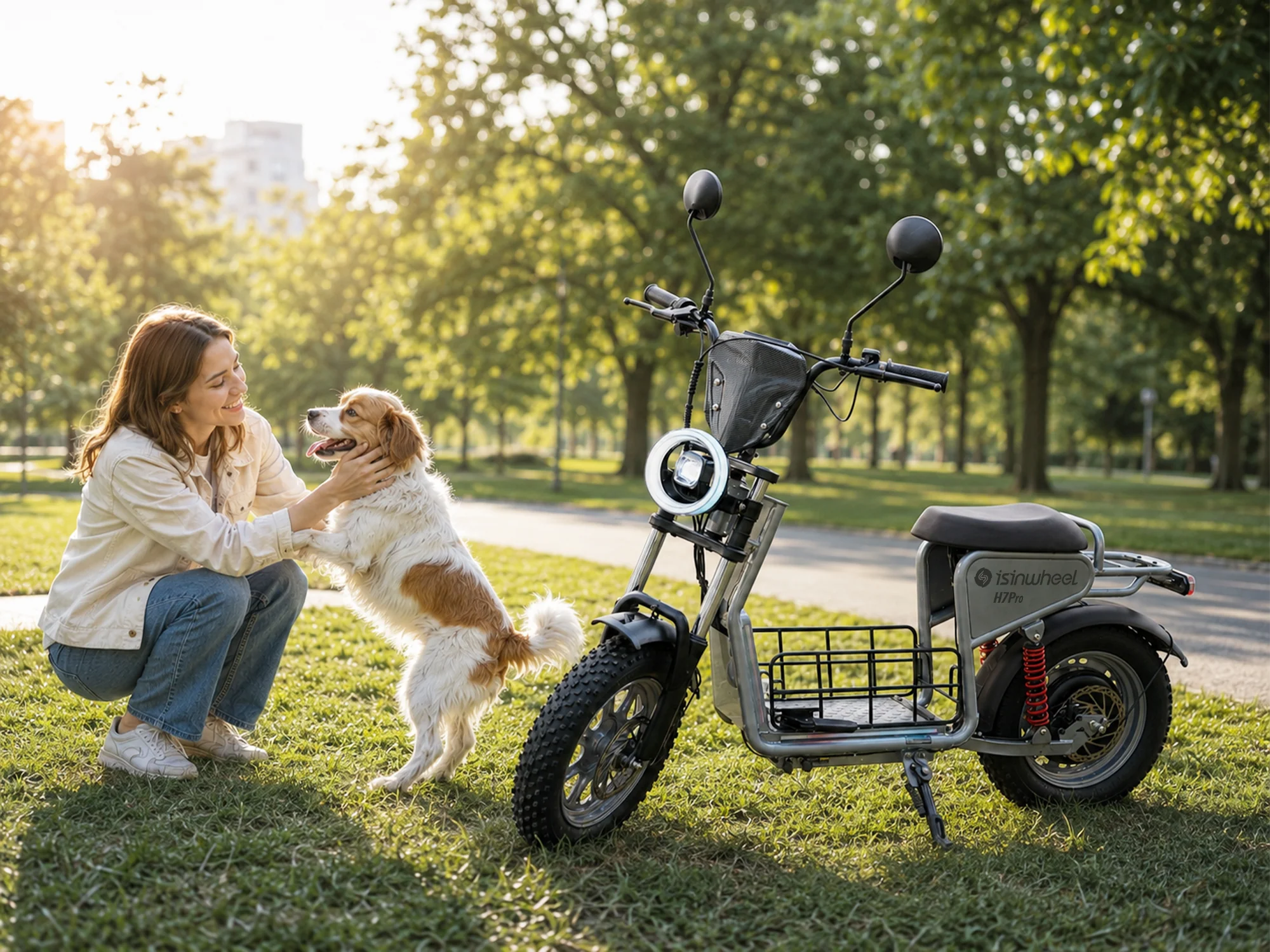 isinwheel H7Pro High-End Commuting Electric Scooter with Seat - Image 7