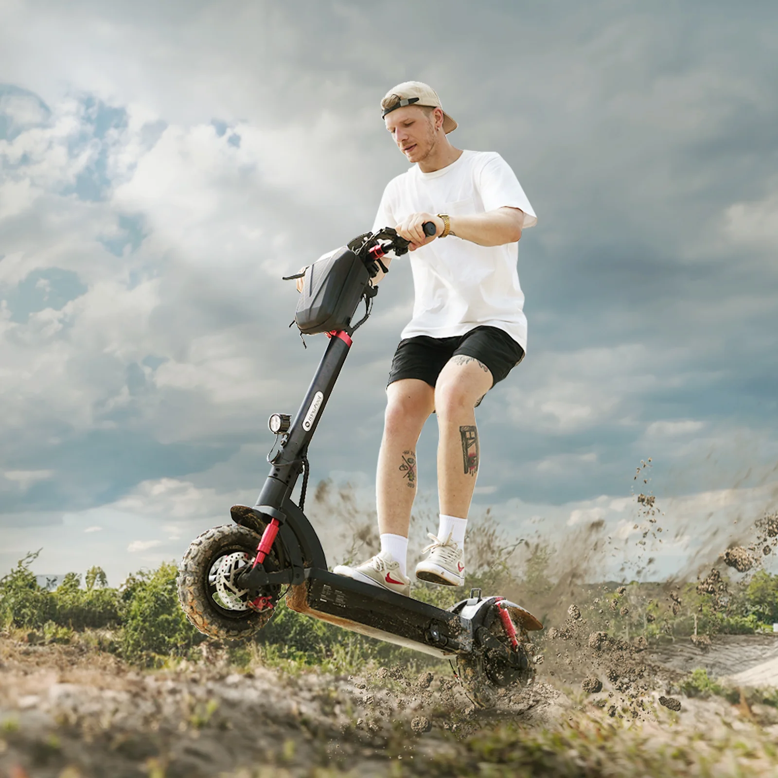 isinwheel GT2 Pneumatic Tire Off Road Electric Scooter - Image 4