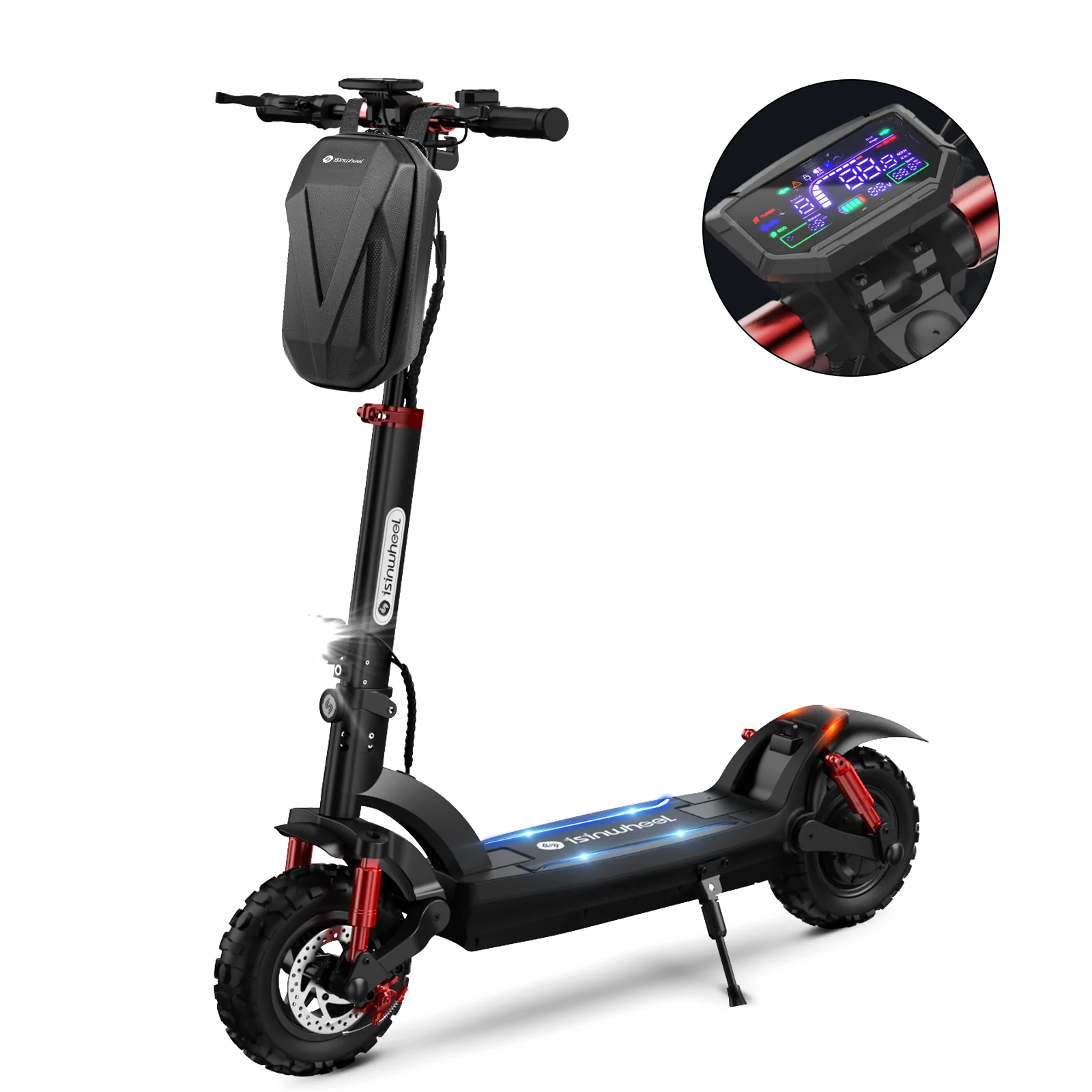 isinwheel GT2 Pneumatic Tire Off Road Electric Scooter - Image 5