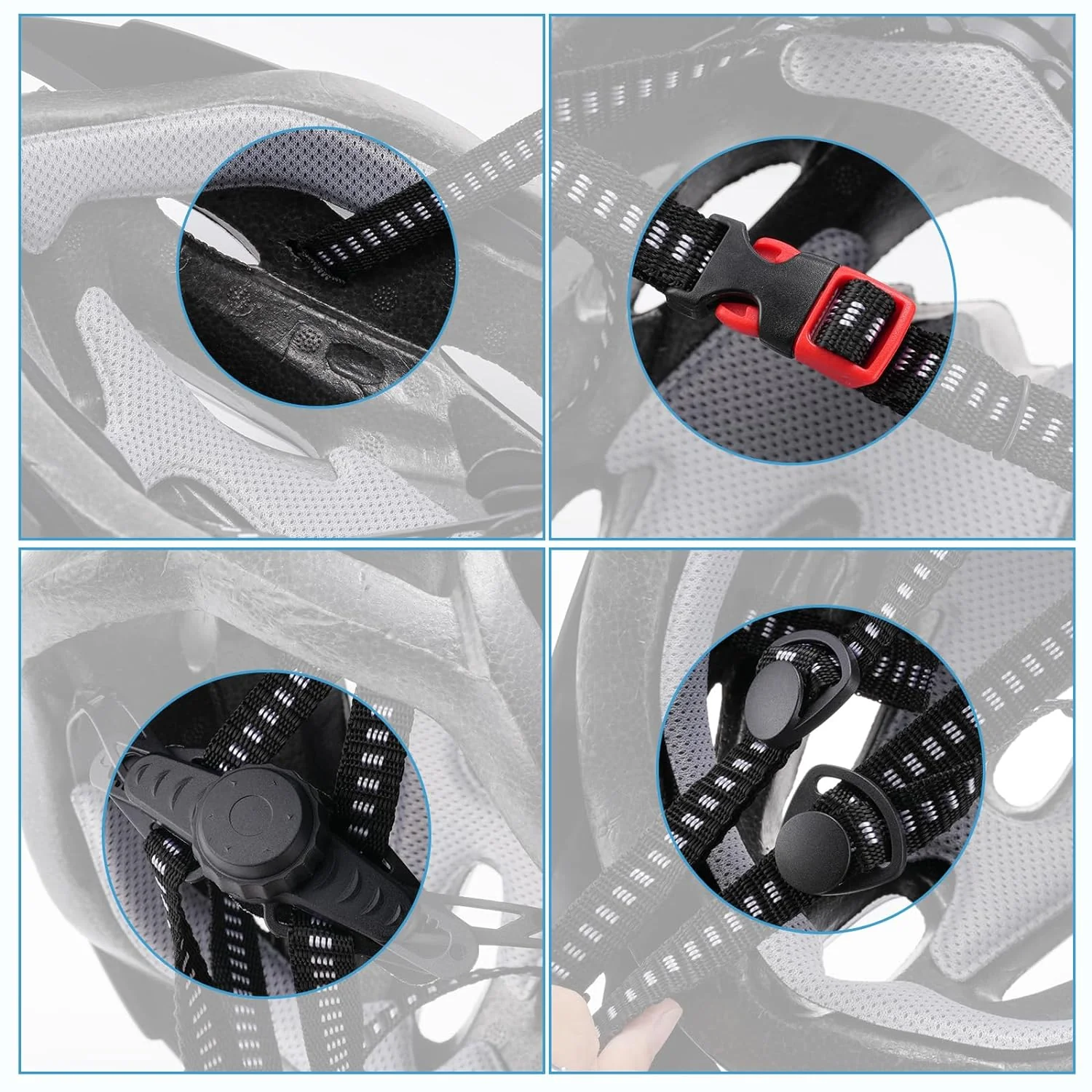 isinwheel Full Protective Gear Set 7-Pieces Pads Knee Pads Wrist Guards Multi-functional Sport Helmet - Image 7