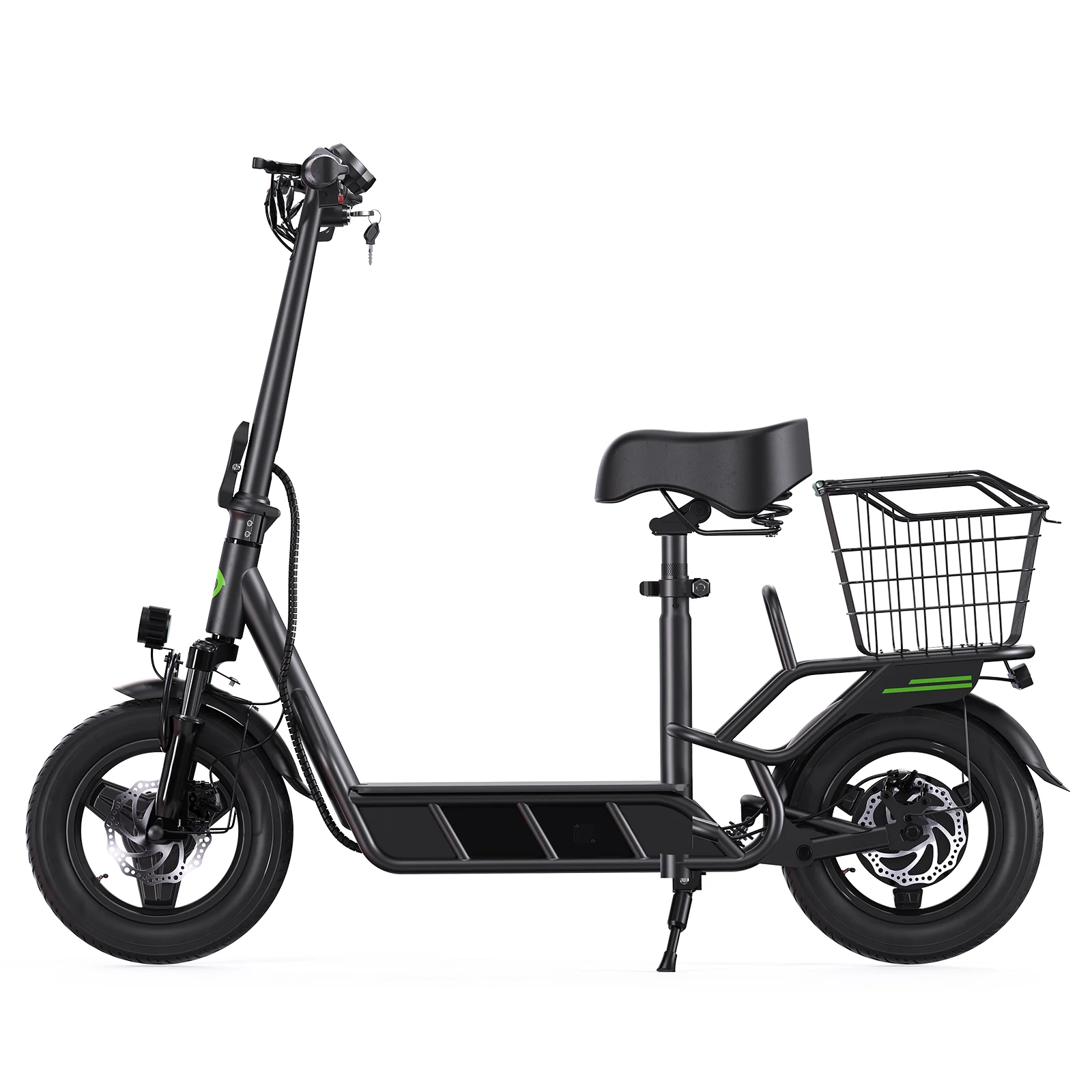 isinwheel Hyper X 700W Electric Scooter with Seat & Basket - Image 12