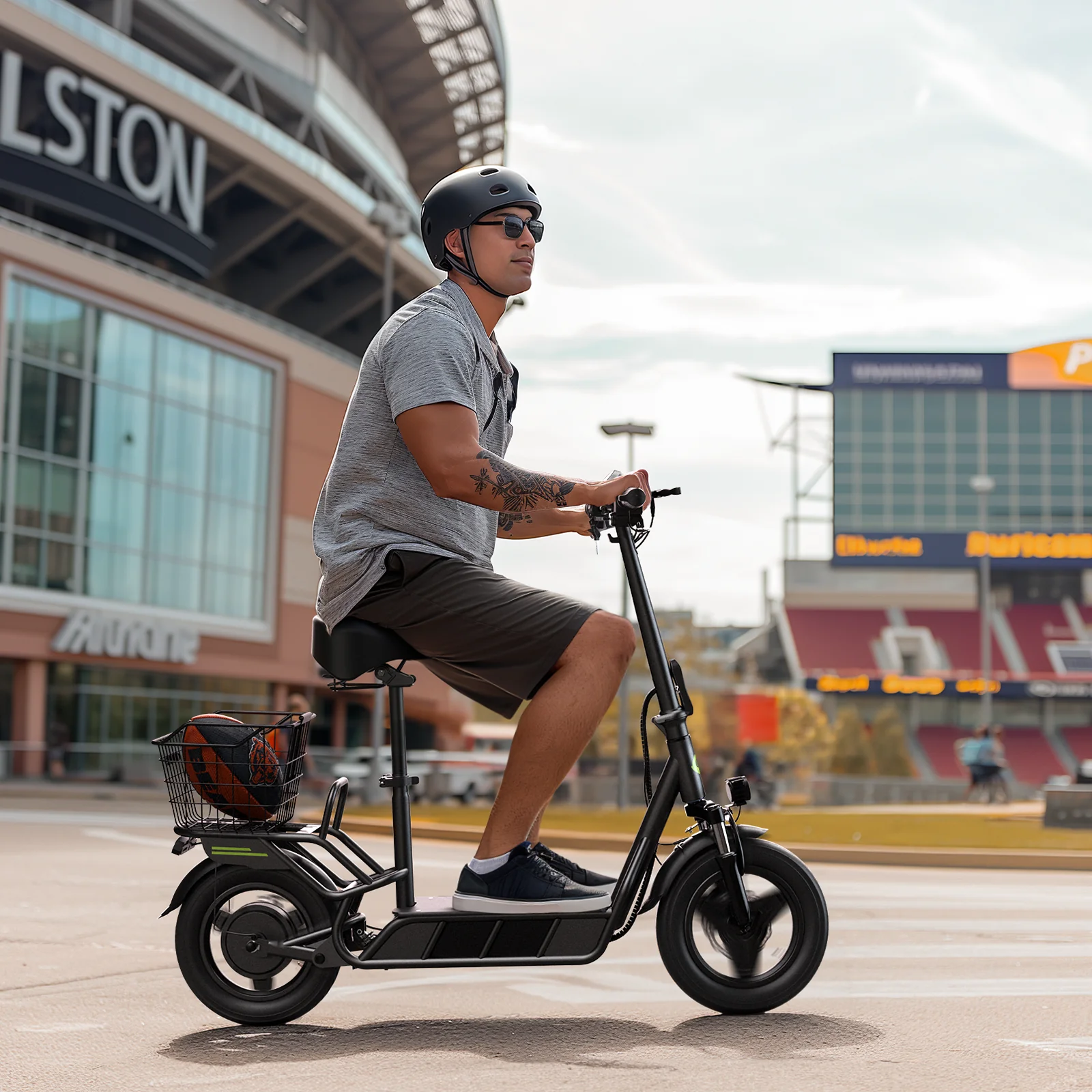 isinwheel Hyper X 700W Electric Scooter with Seat & Basket - Image 20