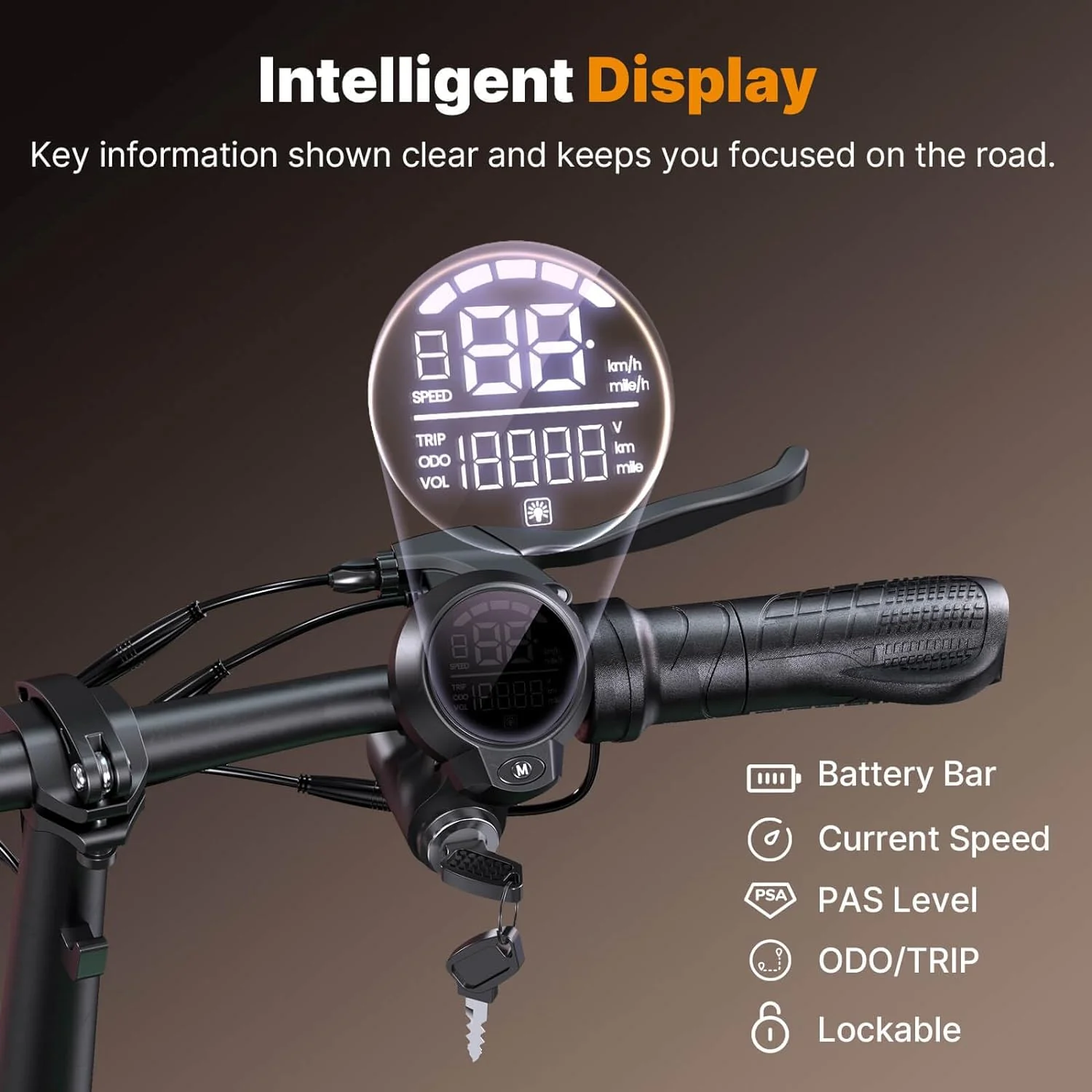 isinwheel Hyper X 700W Electric Scooter with Seat & Basket - Image 9