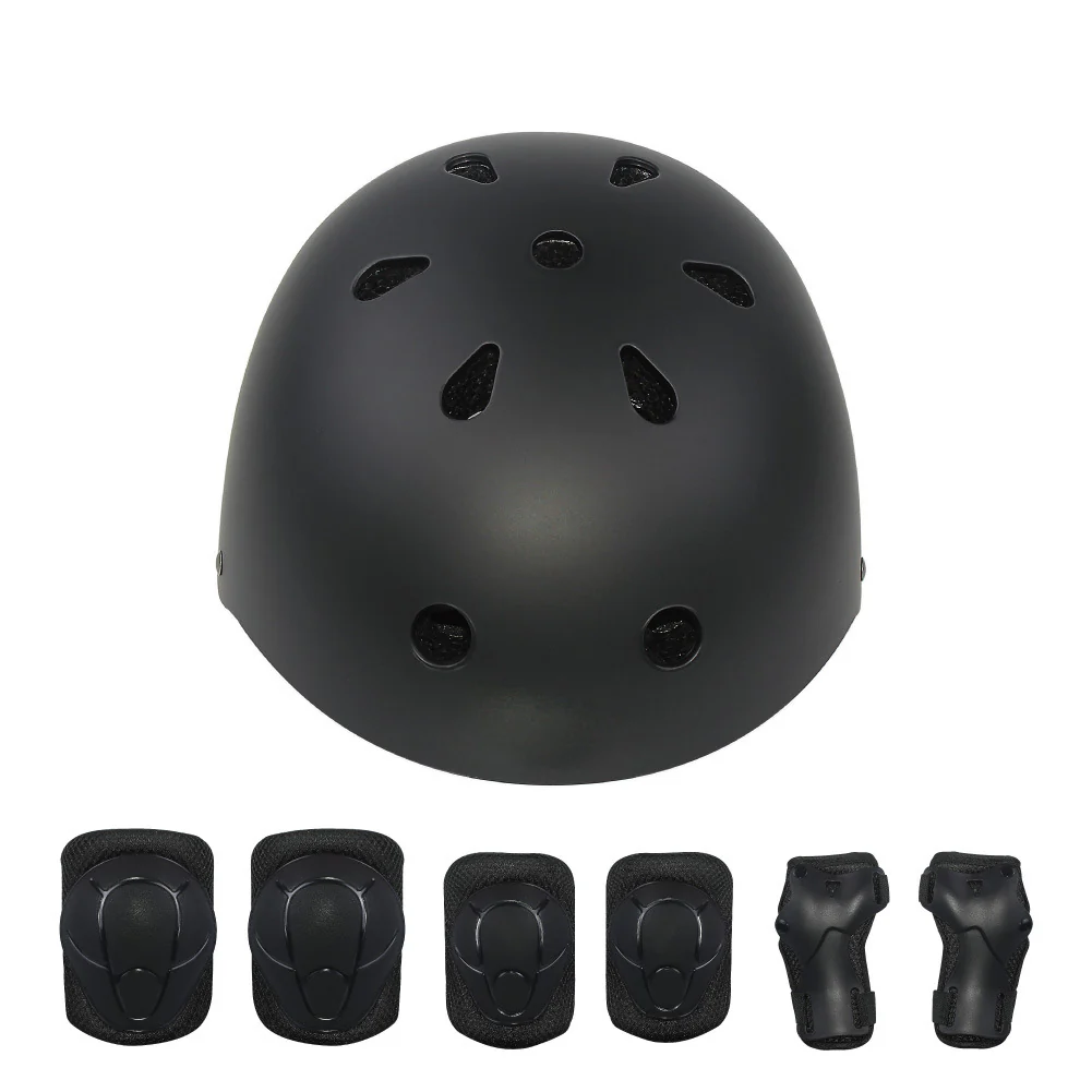 isinwheel Kids Bike Helmet Set Skateboard Knee Pads Wrist Guards - Image 3