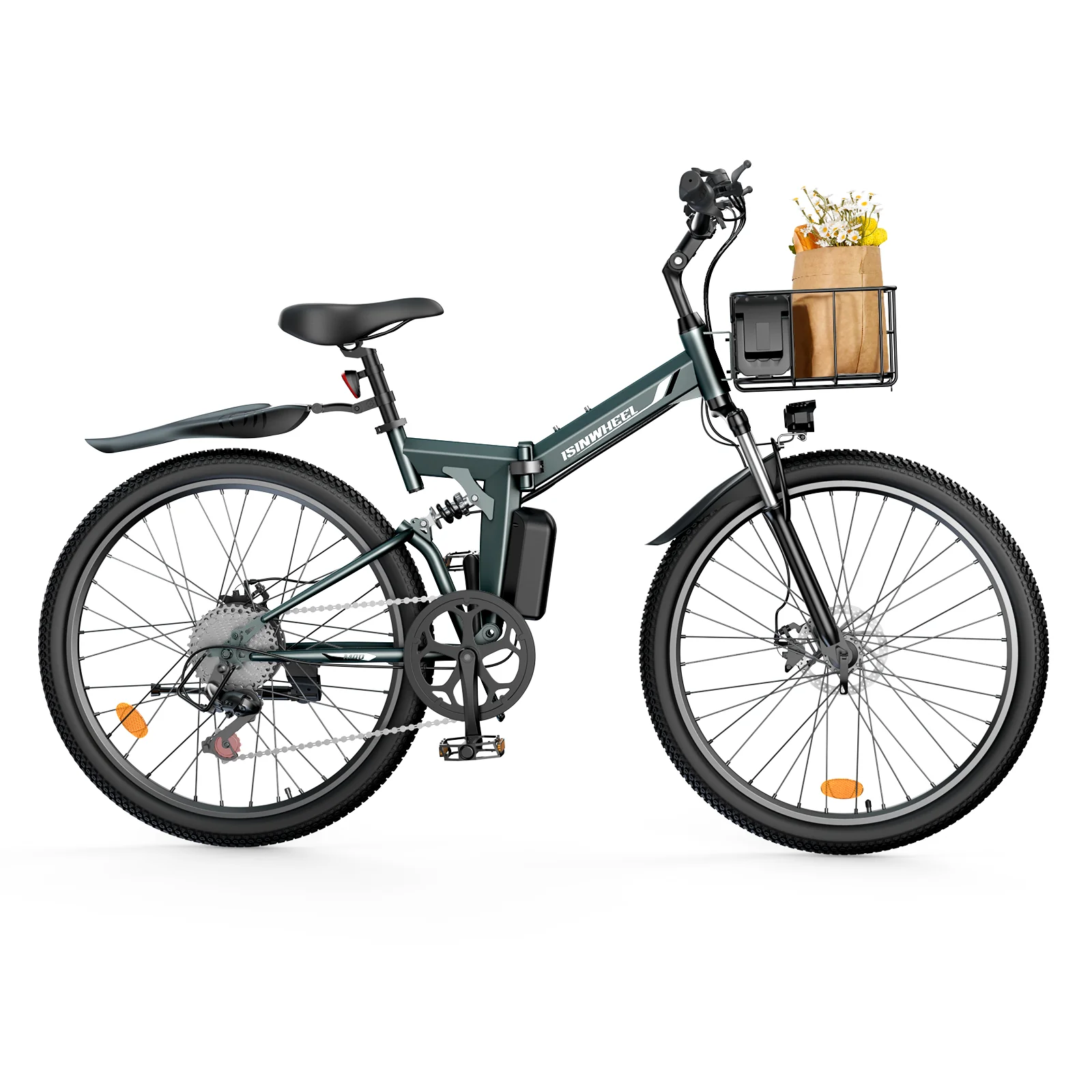 isinwheel M40 Folding Electric Bike with Basket - AU - Image 18