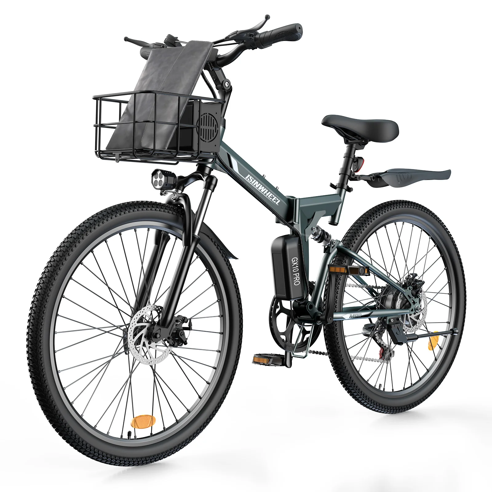 isinwheel M40 Folding Electric Bike with Basket - AU - Image 21