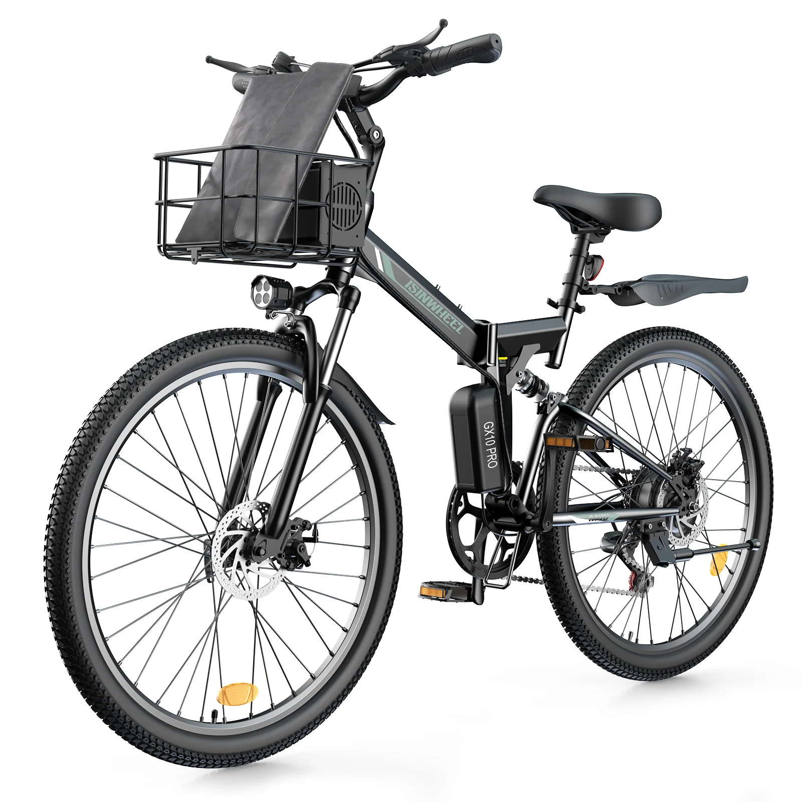 isinwheel M40 Folding Electric Bike with Basket - AU - Image 22