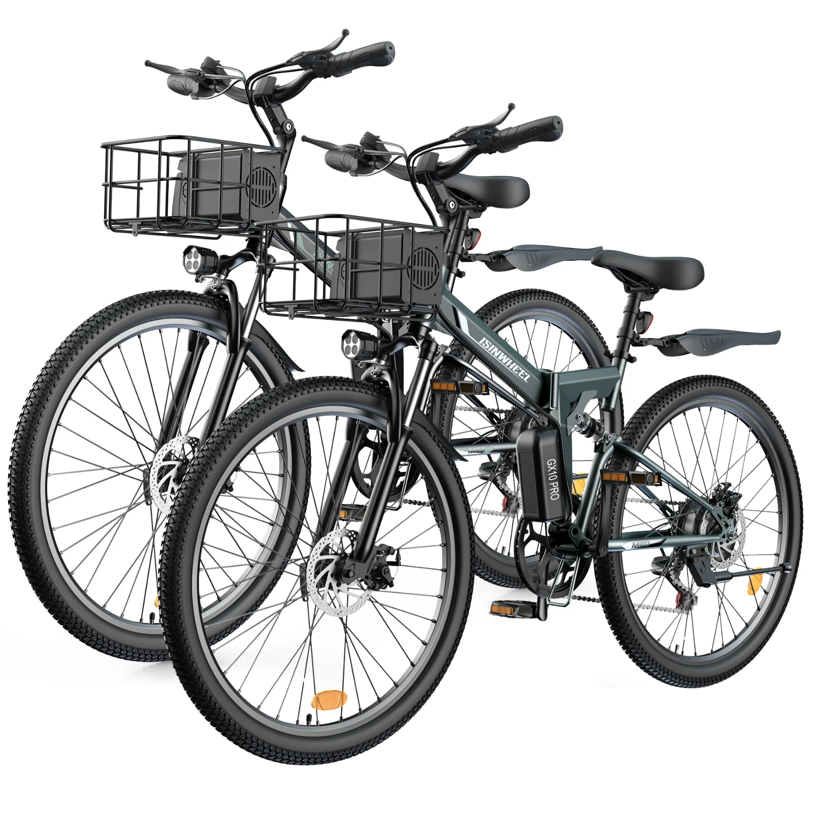 isinwheel M40 Folding Electric Bike with Basket - AU - Image 25