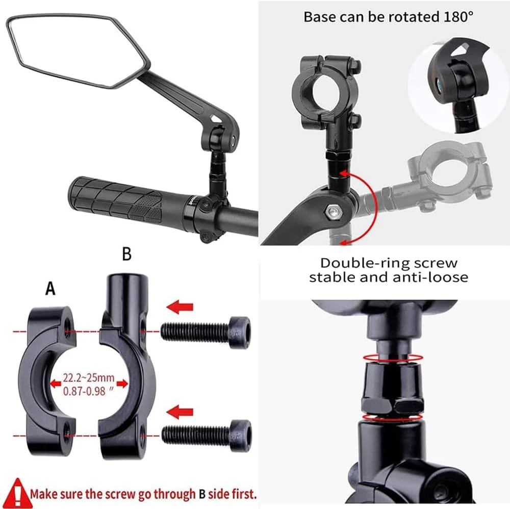 Rear View Mirror 1 Pair for U2/ U5 Ebike - Image 3