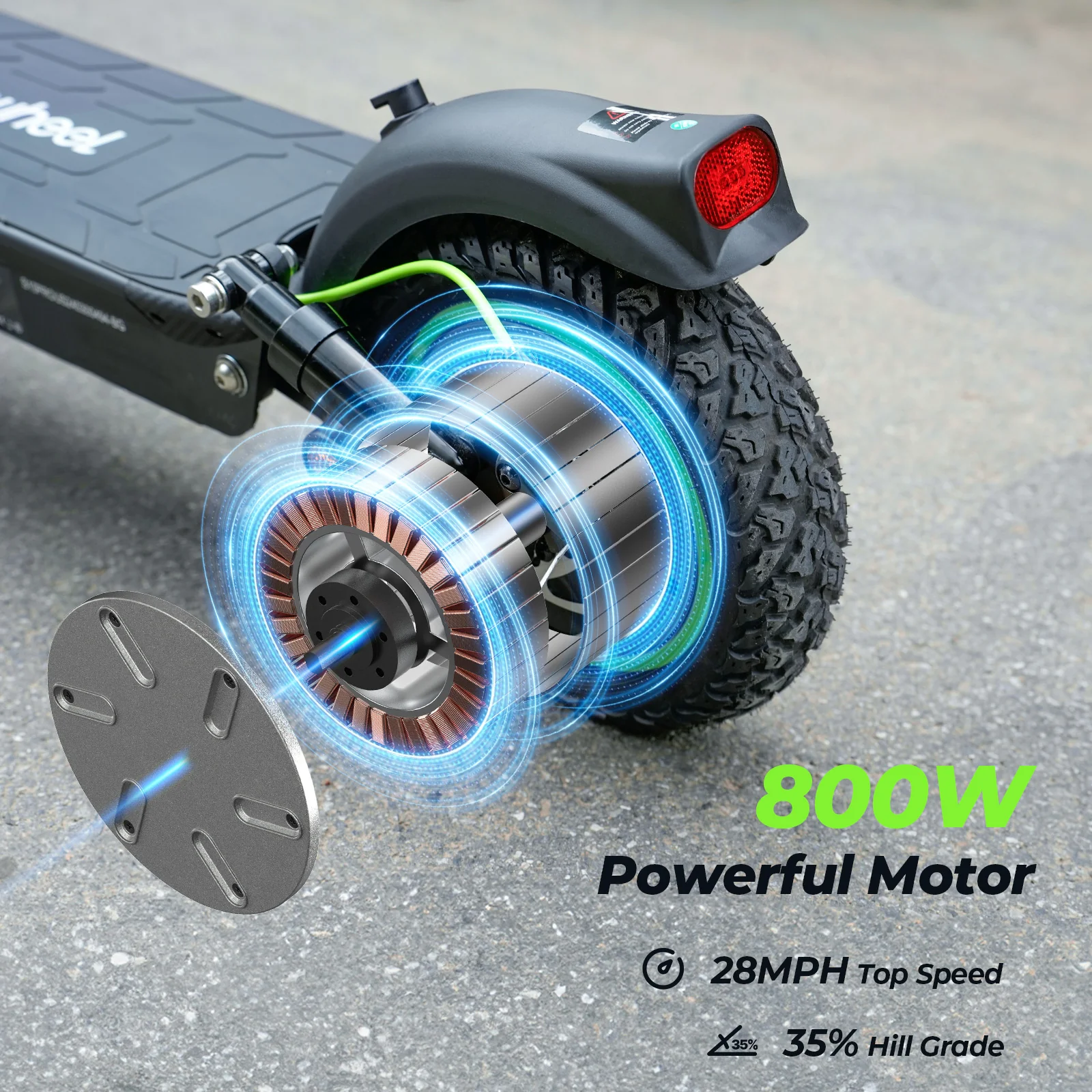 isinwheel S10Pro 800W Commuting Electric Scooter - Image 3