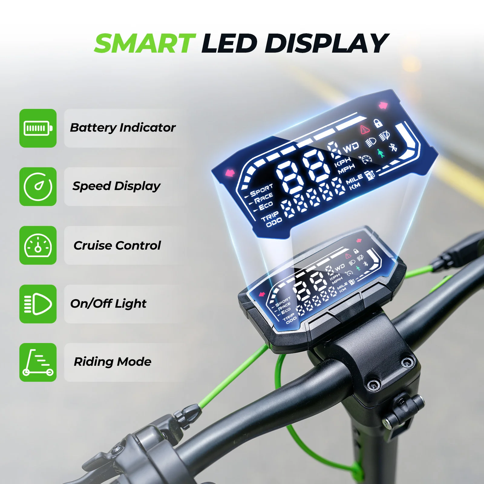 isinwheel S10Pro 800W Commuting Electric Scooter - Image 5