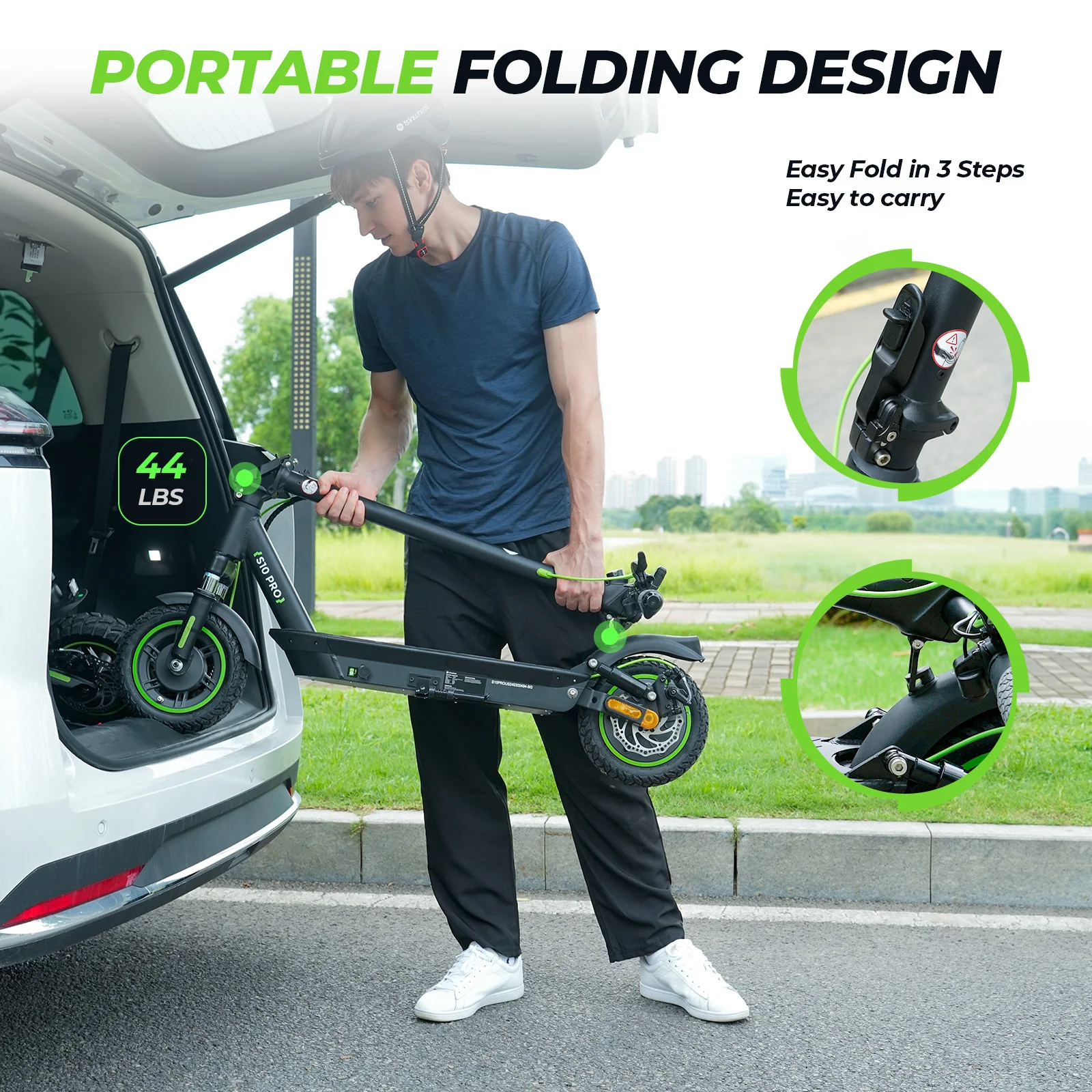 isinwheel S10Pro 800W Commuting Electric Scooter - Image 6