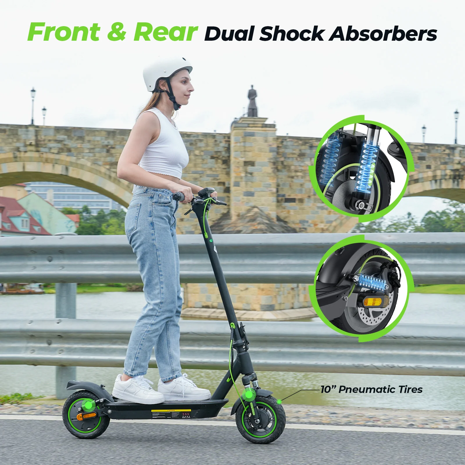 isinwheel S10Pro 800W Commuting Electric Scooter - Image 8