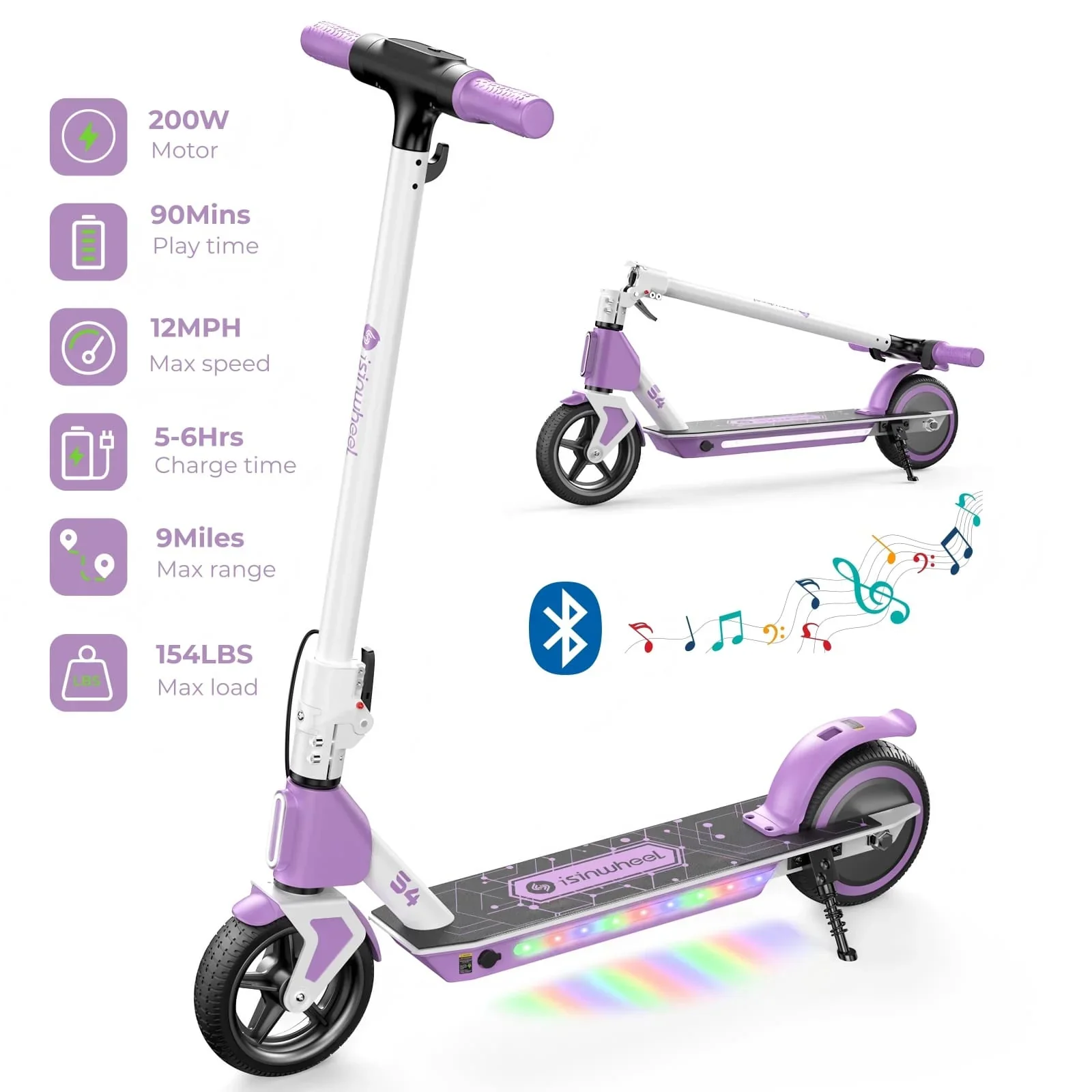 isinwheel S4 Electric Scooter for Kids Ages 6-14 - Image 5