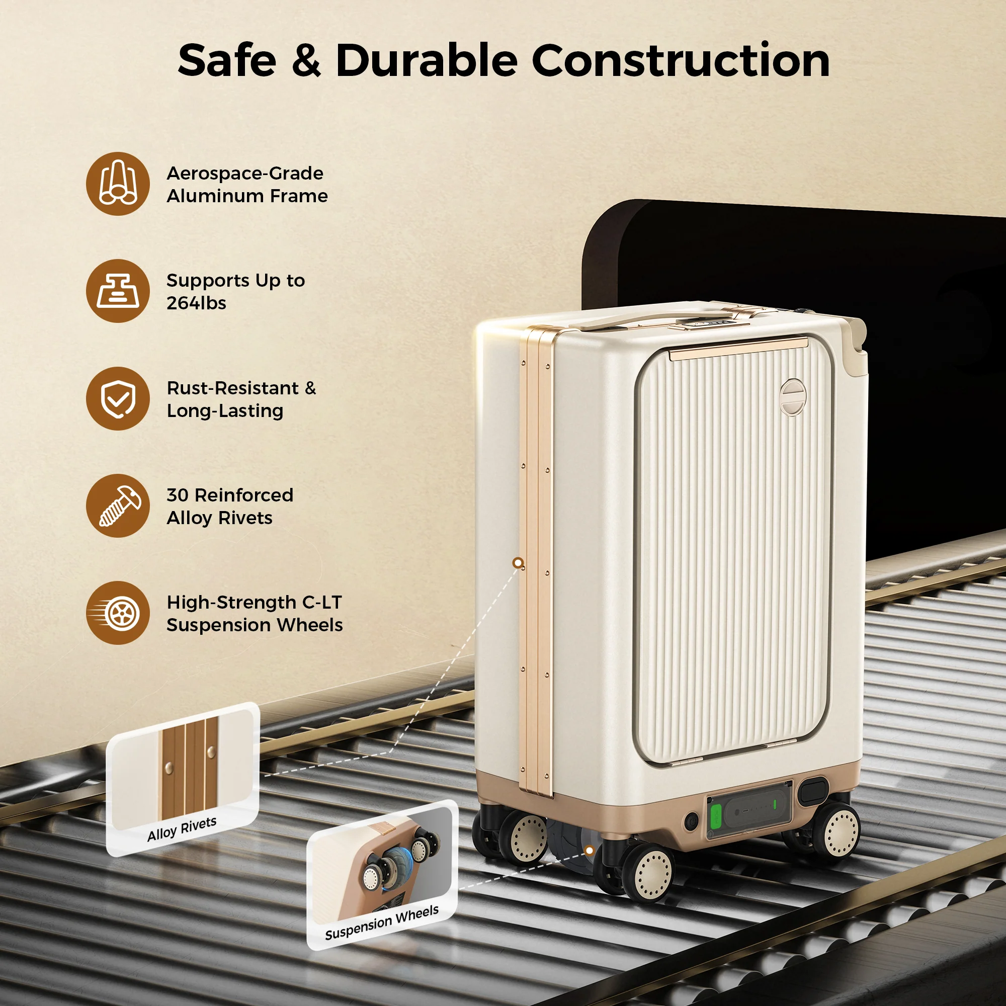 isinwheel Smart Rideable Luggage - Image 3
