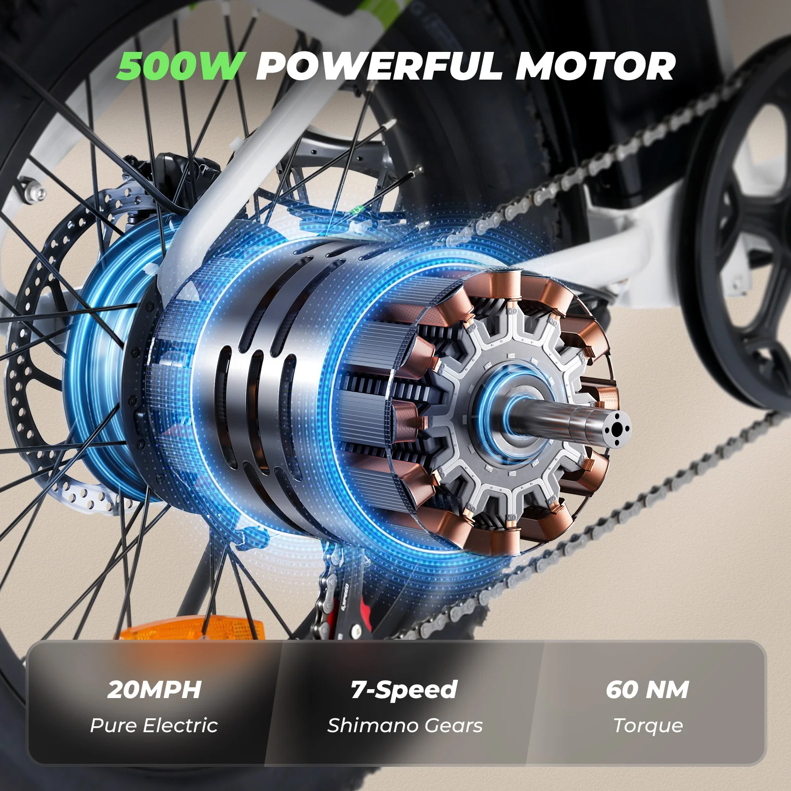 isinwheel U7 500W Cargo Bike - Image 3