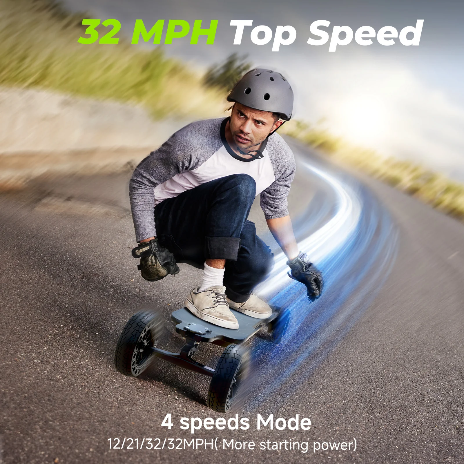 isinwheel V10 Off Road Electric Skateboard with Ambient Light & Remote Control - Image 7