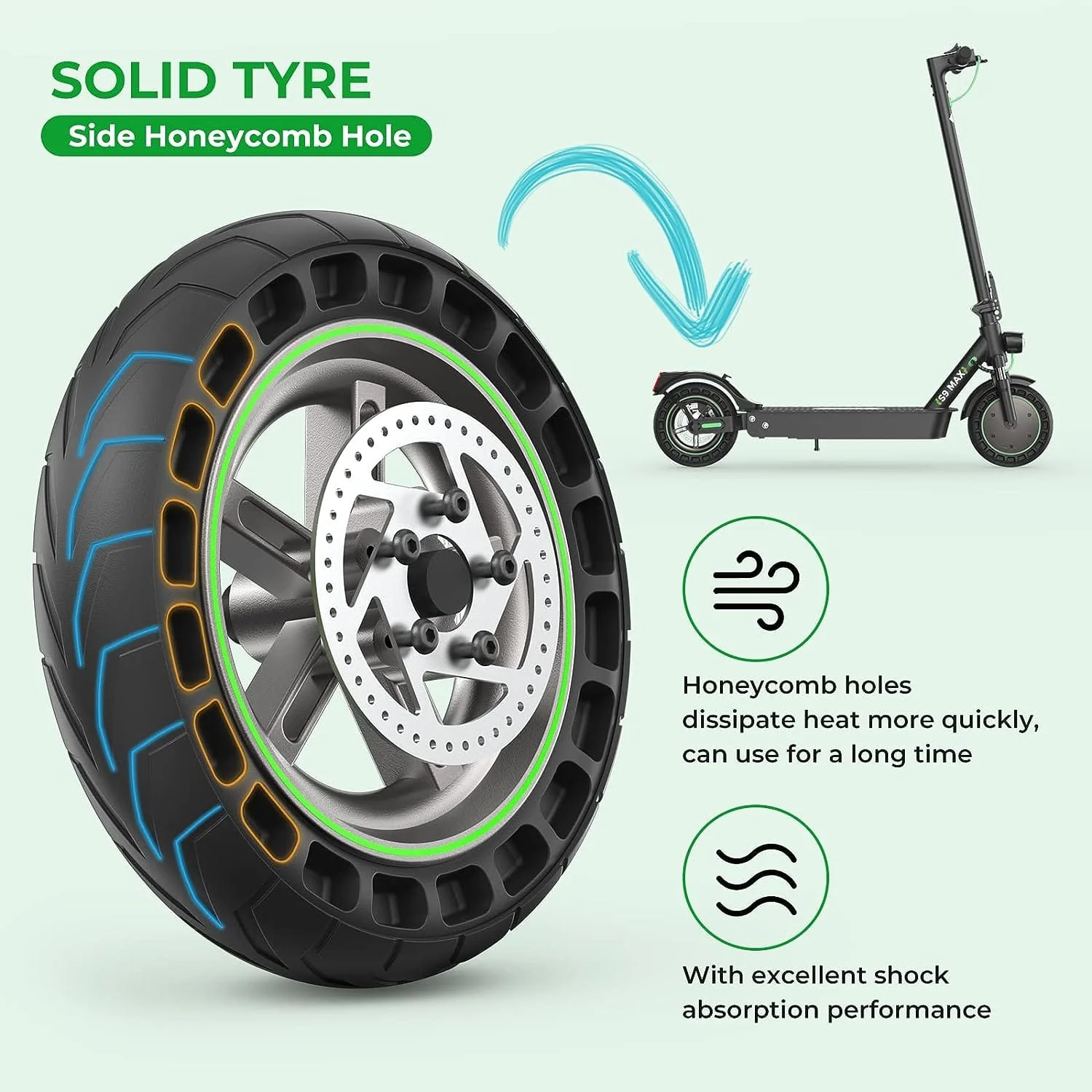 Rear Wheel Replacement for S9 MAX Electric Scooter - Image 4
