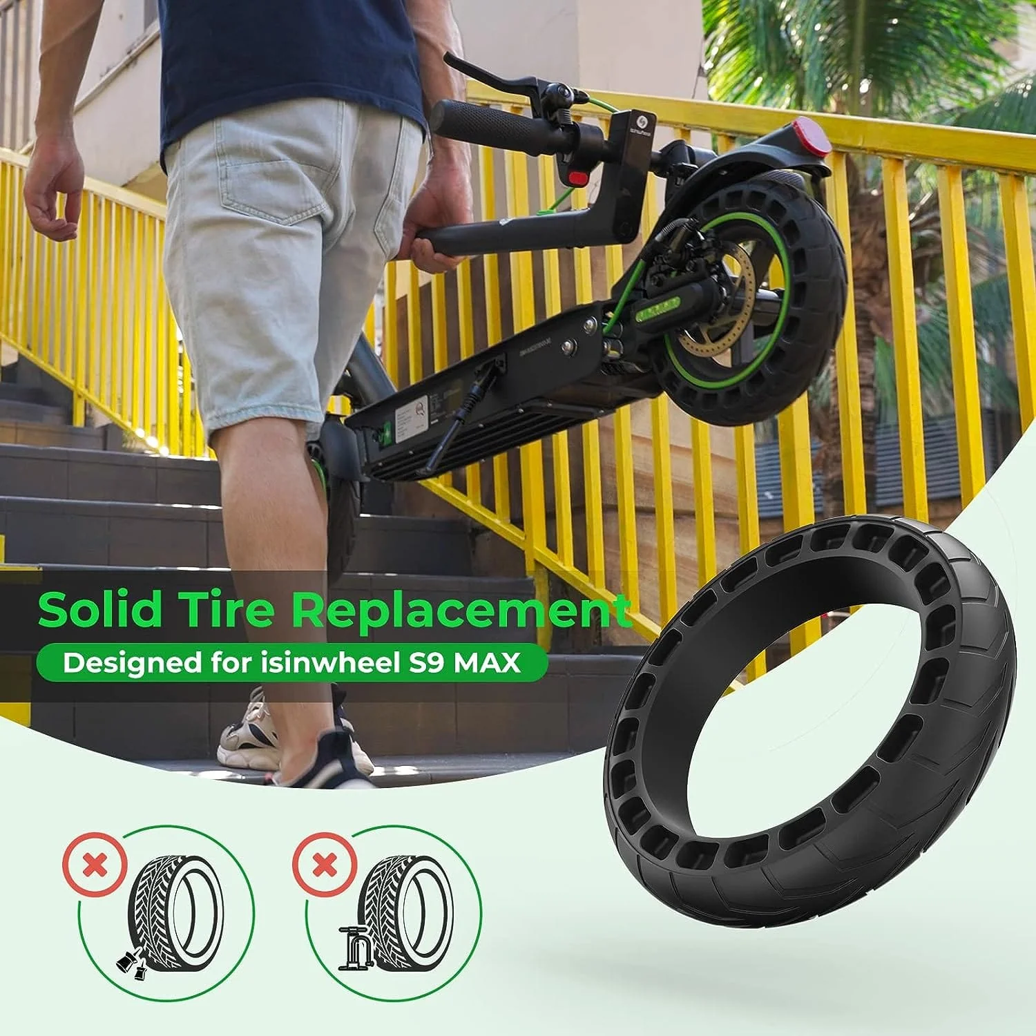 Rear Wheel Replacement for S9 MAX Electric Scooter - Image 5
