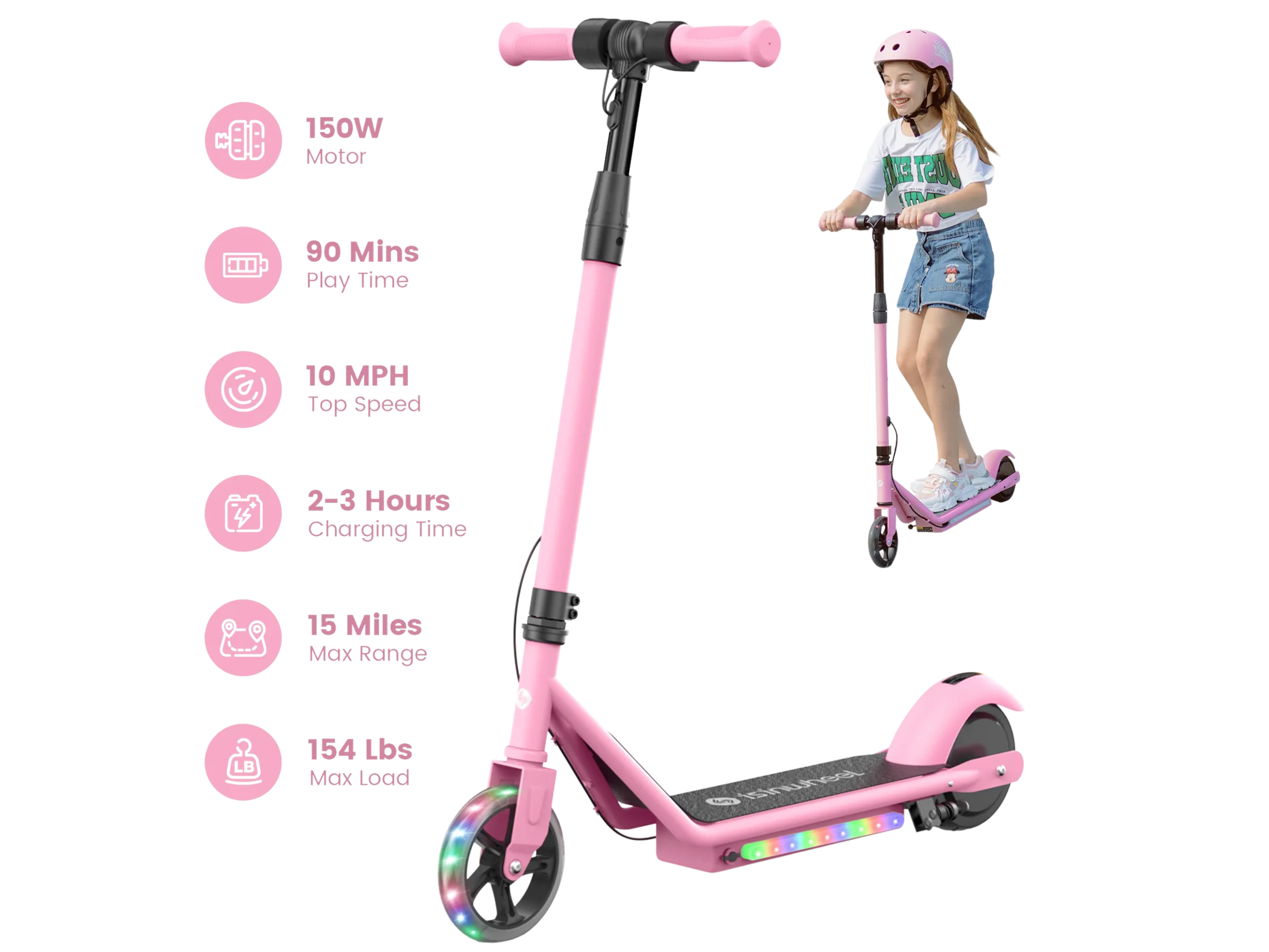 isinwheel S2 Electric Scooter for Kids Ages 6-14 - Image 11