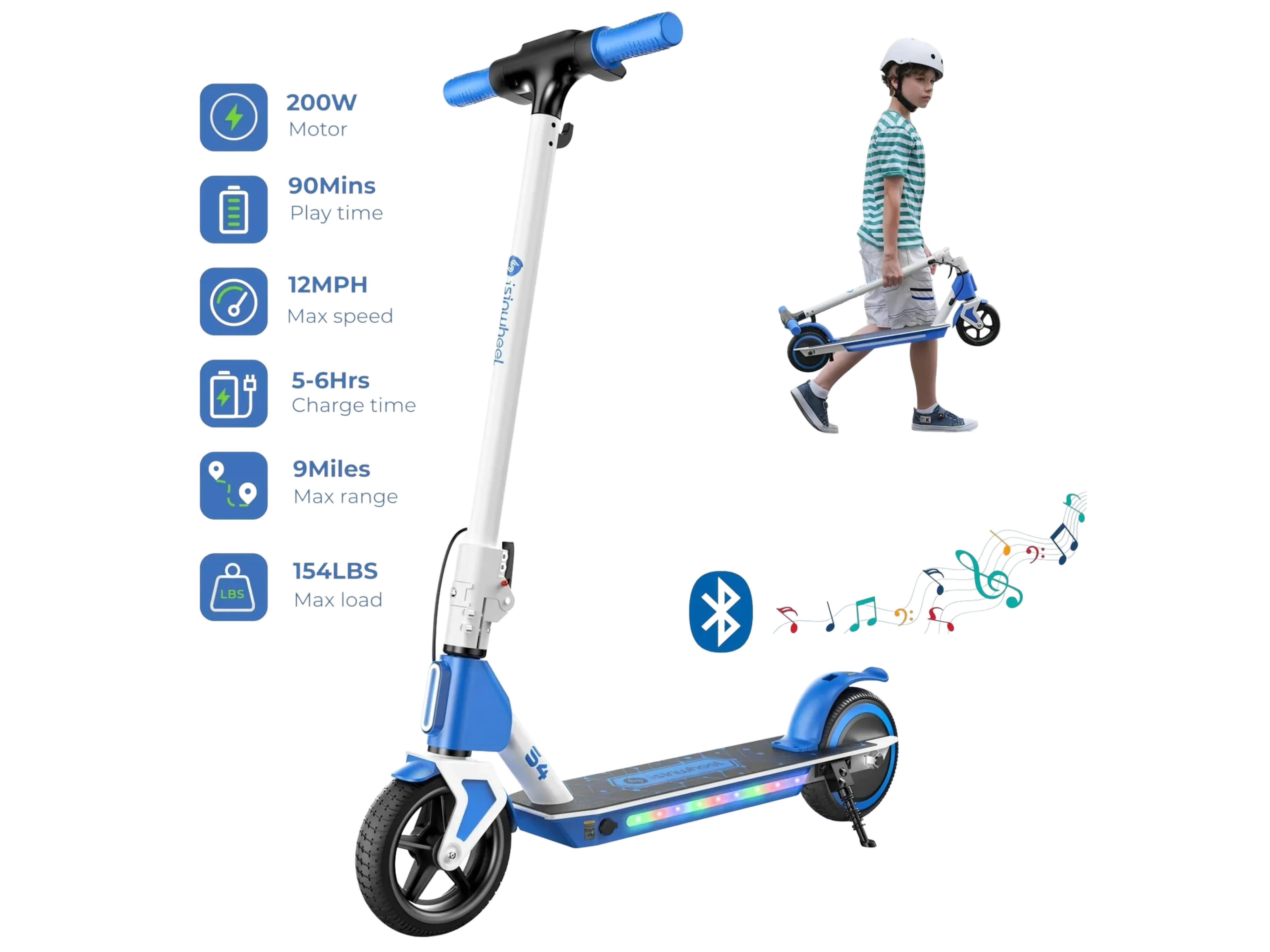 S4 Electric Scooter for Kids Ages 6-14 - Image 3